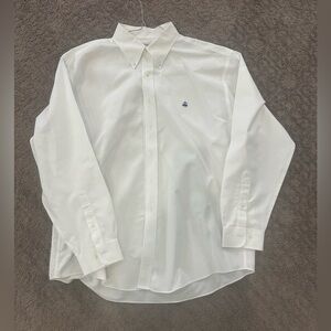 Men’s Brooks Brothers extra large 346 the original polo shirt white w/navy lamb